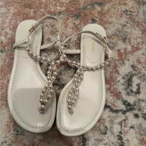 Marc Fisher Ivory Pearl Sandals